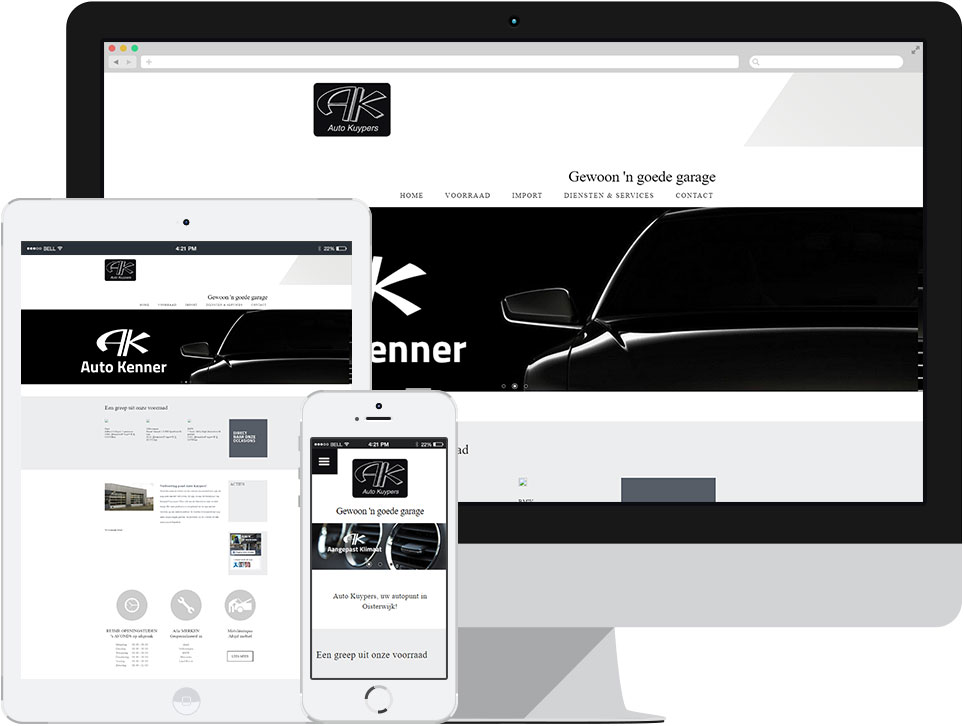 webdesign Auto Kuypers Oisterwijk door Robiz.nl Webdesign & Webhosting
