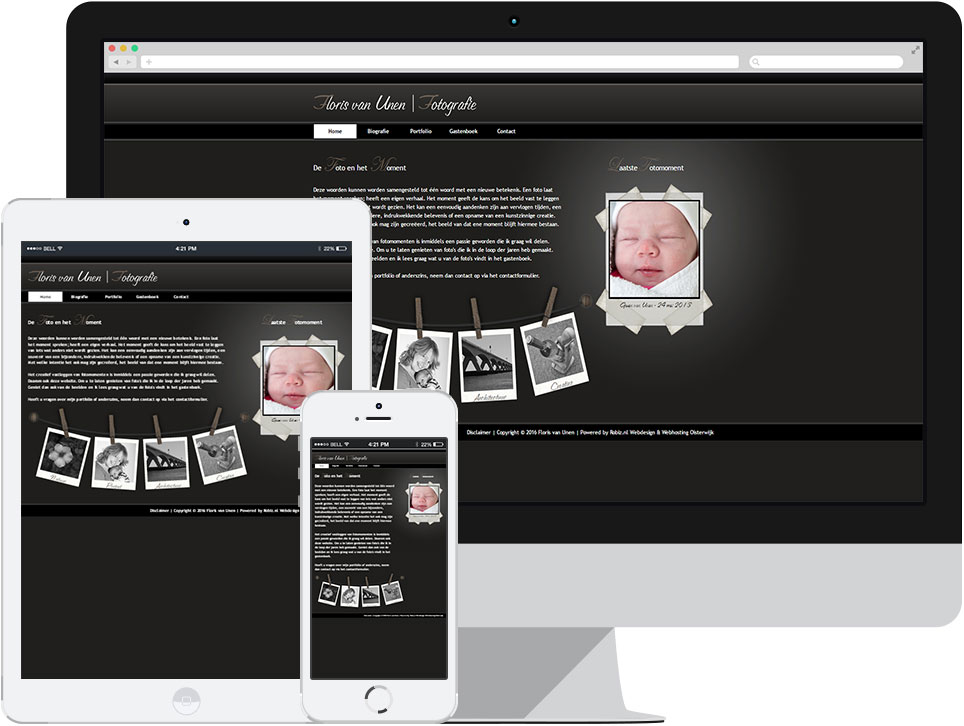 webdesign Floris van Unen Fotografie Hapert door Robiz.nl Webdesign & Webhosting