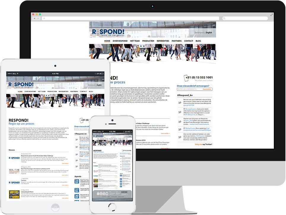 webdesign Respond Tilburg door Robiz.nl Webdesign & Webhosting